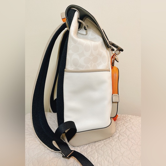 coach Track Backpack In Colorblock Signature Canvas With Coach C8130 - Picture 2 of 4